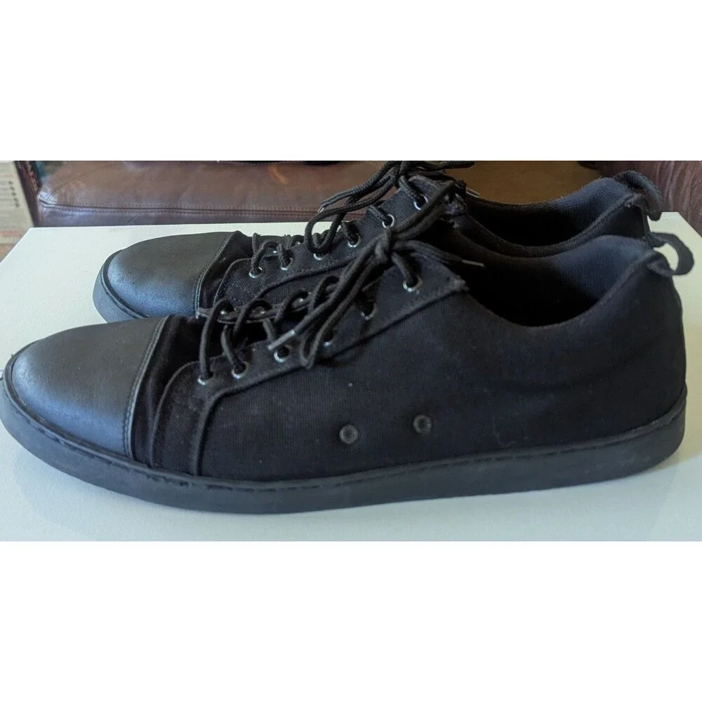 Woobies Black MOD-1 Low-Top Tactical Canvas Sneaker Sz 11.5